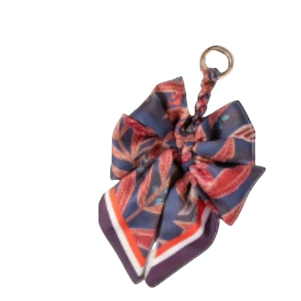 Floral Bow Bag/Key Charm - Multicolor - Picture 4 of 6